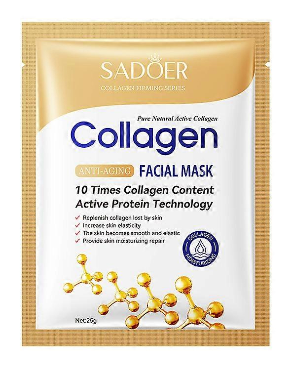 Mascarilla Facial antiarrugas de colágeno, antienvejecimiento, desvanece líneas finas, piel firme, hidratante, brillo, cuidado de la piel, Cosméticos Coreanos.