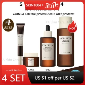 Set Reparador de la piel con Centella, cuidado de la piel coreano Original 4 unids/set tóner probio-cICA, suero antienvejecimiento, crema reafirmante antiarrugas, crema de ojos