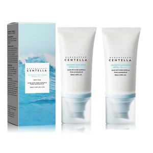 Crema de protección solar SPF50 +, protección UV fuerte Centella, protector solar a base de agua, bloqueador solar facial, cuidado hidratante para la piel, 5 uds.